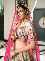 Designer Whitw Color Lehenga Choli For Wedding Look - Joshindia