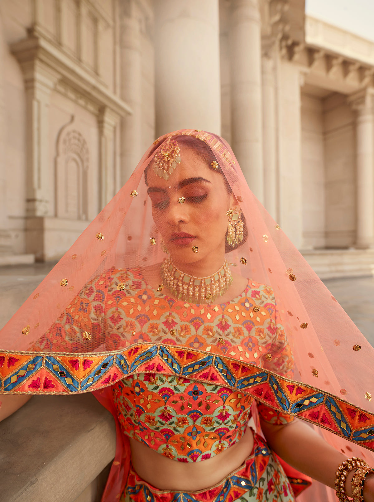 Beautiful Multi Color Lehenga choli For Wedding Buy Now - Joshindia