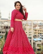 pink color amazing lehenga choli design buy now - Joshindia