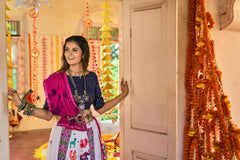 Buy Navratri Multi Color Chaniya Choli Garba Dress Online - Joshindia