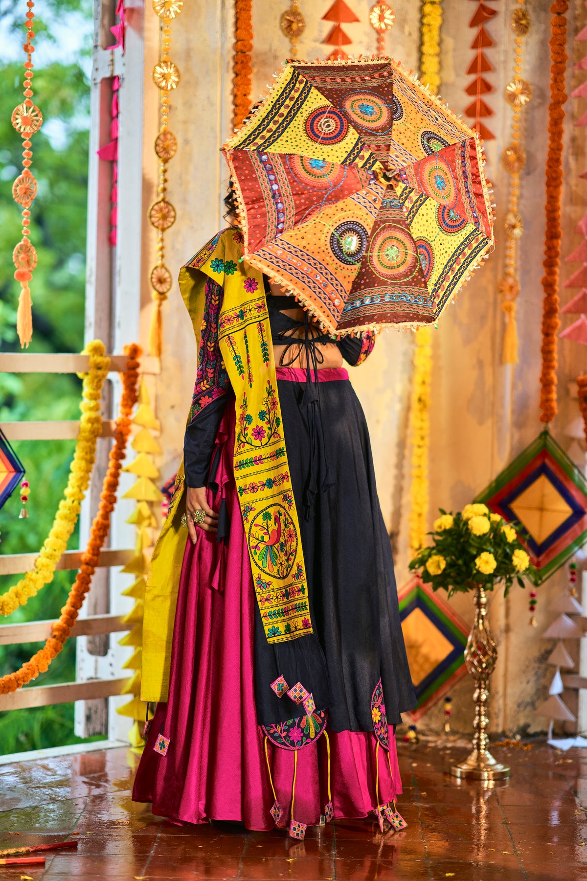 Buy Latest Silk Blue Navratri Special Lehenga Choli Online - Joshindia