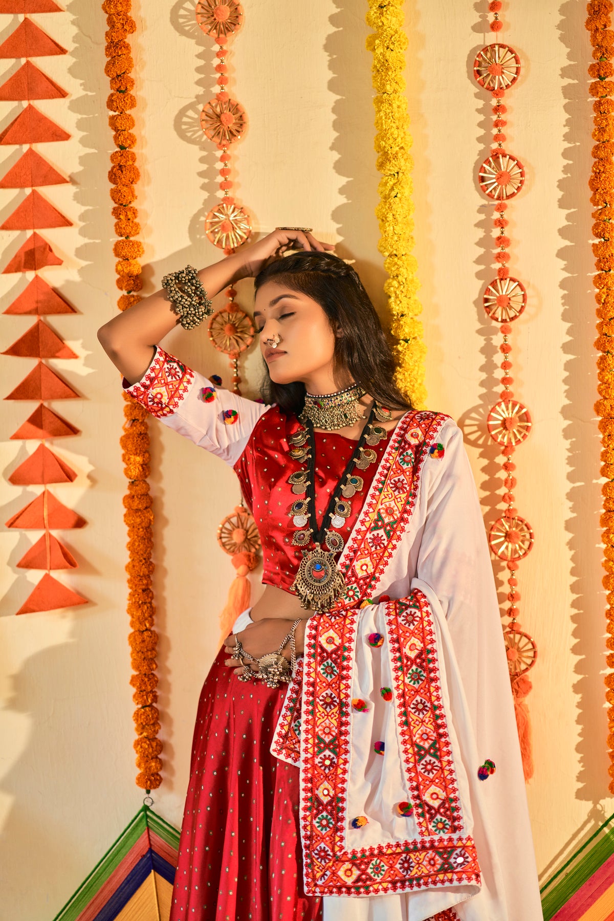 Multi Color Navratri Lehenga Choli Buy Online - Joshindia