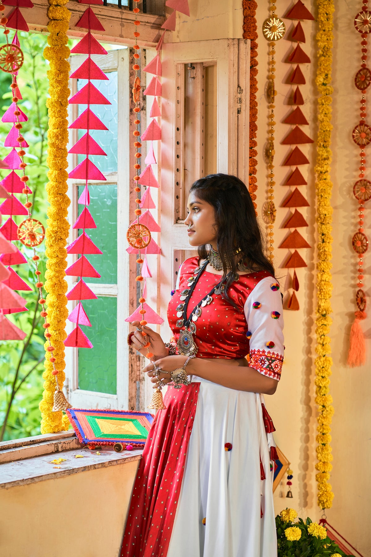 Multi Color Navratri Lehenga Choli Buy Online - Joshindia