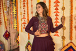 Navratri Special Purple Ghagra Choli Buy Online - Joshindia