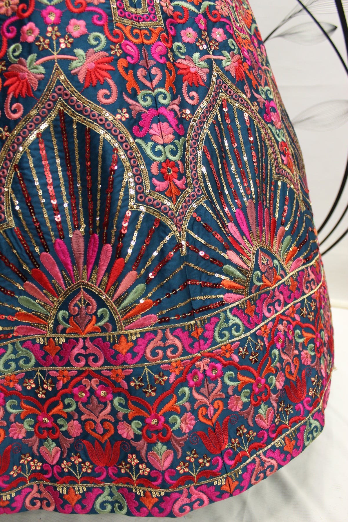 Latest Designer Teal Blue Color Lehenga Choli For Party Look - Joshindia