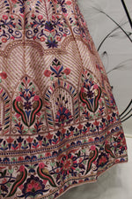 Latest Designer Peach Color Lehenga Choli For Party Look - Joshindia