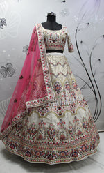 Designer Whitw Color Lehenga Choli For Wedding Look - Joshindia