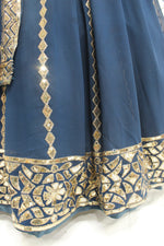Teal Blue Color lehenga choli for women Buy Online - Joshindia