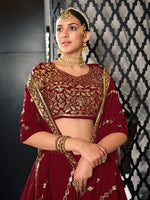 Maroon Color lehenga choli for women Buy Online - Joshindia