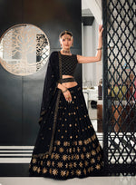 Navy Blue Color lehenga choli for women Buy Online - Joshindia