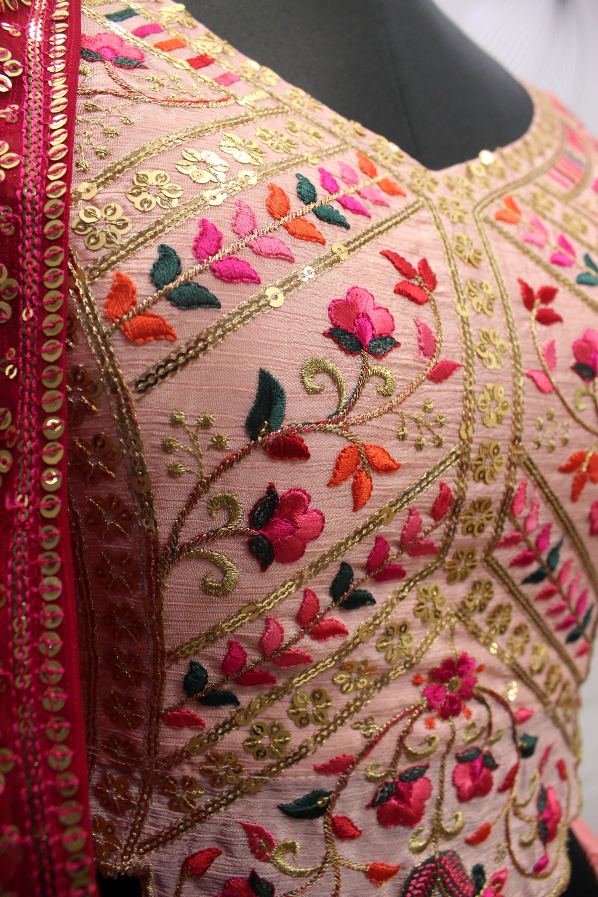 Beautiful Pink Color Lehenga Choli For Wedding - Joshindia