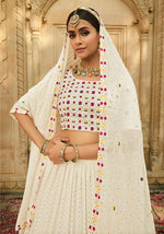 Gorgeous White Color Lehenga Choli For Wedding Occasion - Joshindia