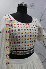 Gorgeous White Color Lehenga Choli For Wedding Occasion - Joshindia