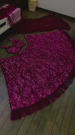 Trending ruffle sequence lehenga buy online