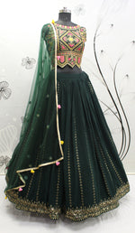 Amazing Green Color Lehenga Choli For Wedding - Joshindia