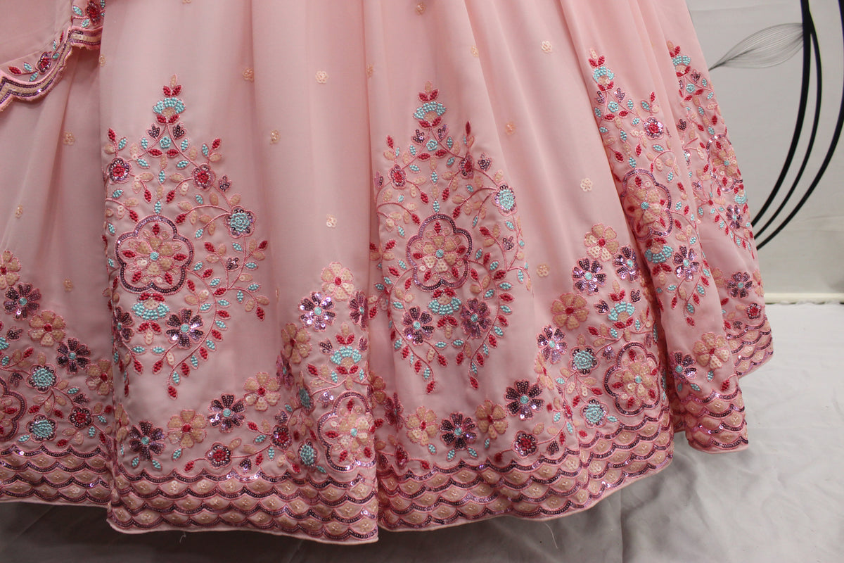 Amazing Pink Color Lehenga Choli For Wedding - Joshindia