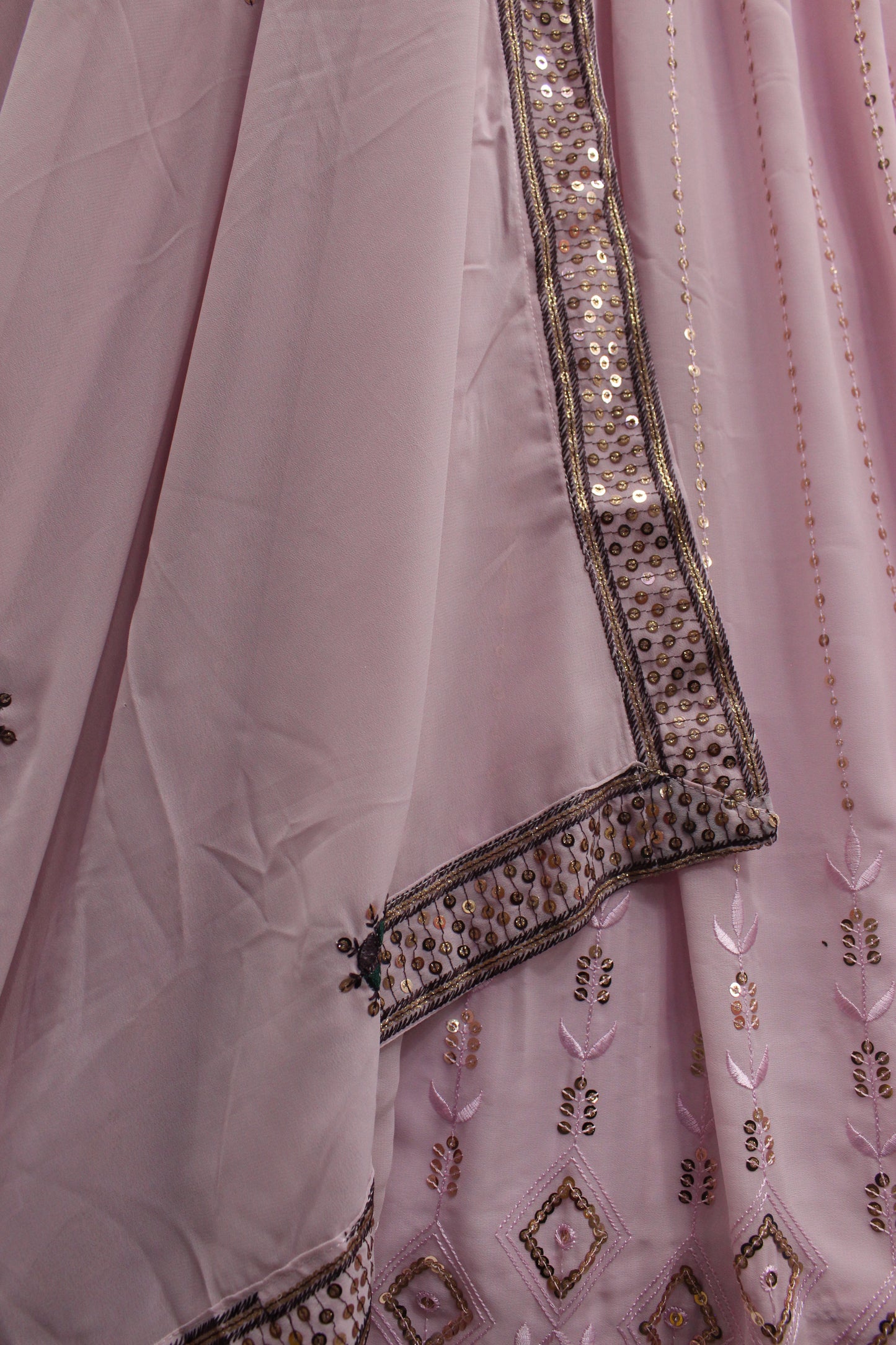 Amazing Dusty Pink Color Lehenga Choli For Wedding