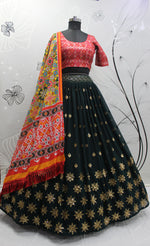 Green Color Designer Embroidered Sequince Work Lehenga Choli - Joshindia