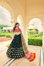 Green Color Designer Embroidered Sequince Work Lehenga Choli - Joshindia