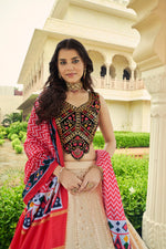 Beige Color Designer Embroidered Sequince Work Lehenga Choli - Joshindia