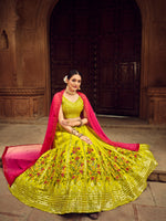 Fancy Flourecent Green Color Designer Lehenga Choli Buy Now - Joshindia
