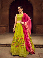 Fancy Flourecent Green Color Designer Lehenga Choli Buy Now - Joshindia