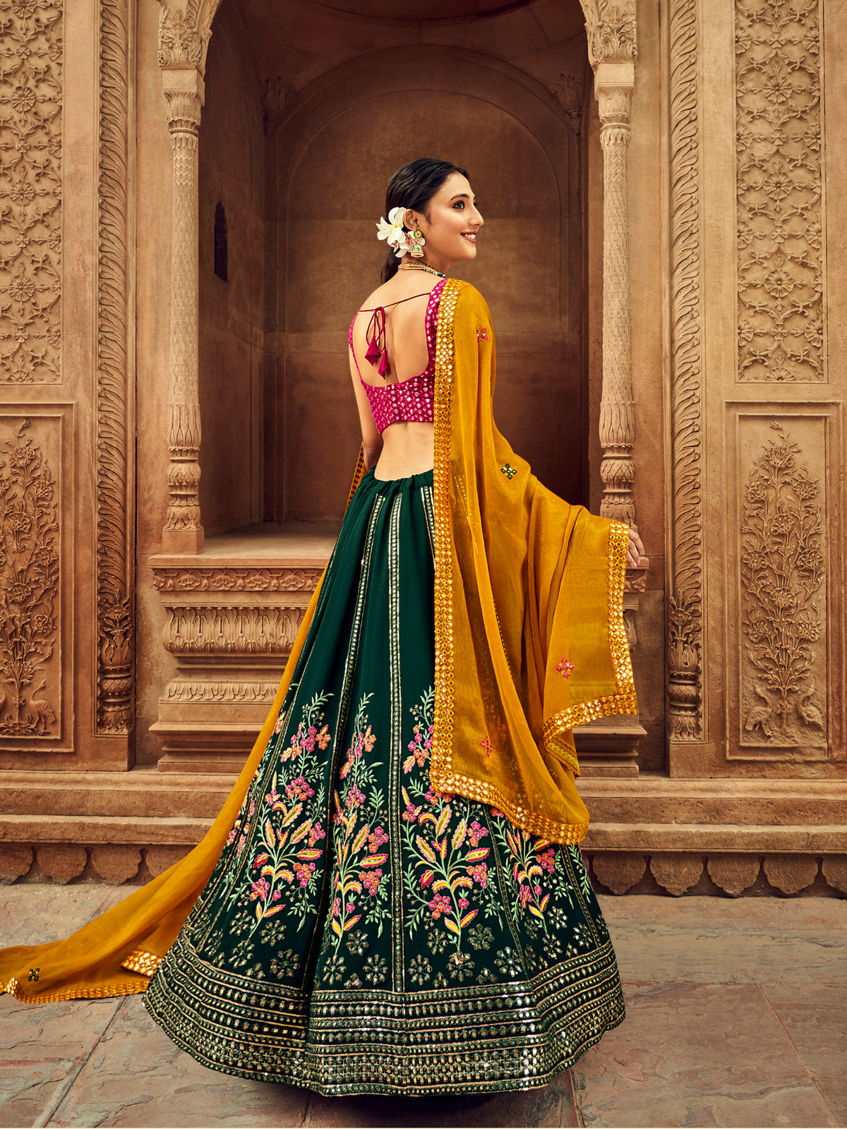 Glamorous Green Color Designer Lehenga Choli Buy Now - Joshindia