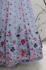 Stunning Sky Color Designer Lehenga Choli Buy Now - Joshindia