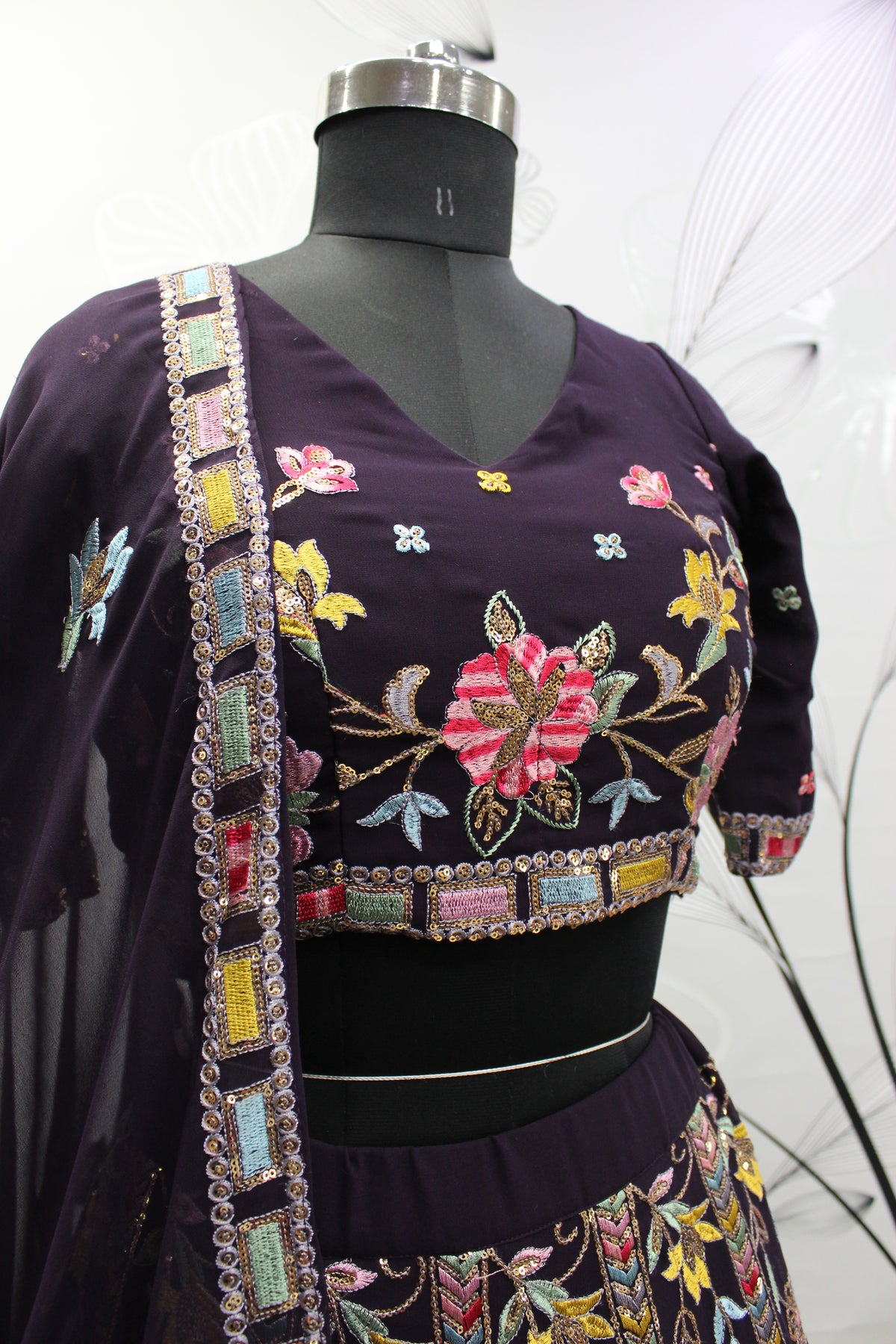 Classy Purple Color Designer Lehenga Choli Buy Now - Joshindia