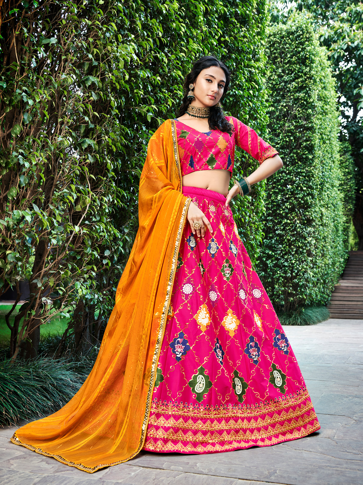 Glorious Rani Pink Color Designer Lehenga Choli Buy Now - Joshindia