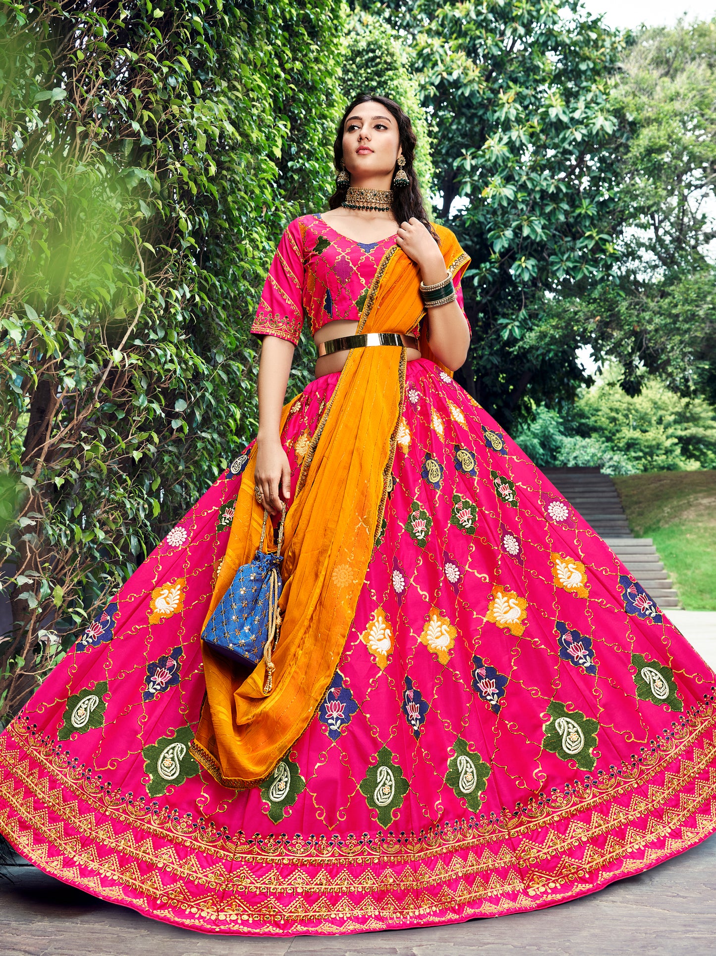 Glorious Rani Pink Color Designer Lehenga Choli Buy Now