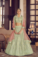 TrendyPista Green Designer Lehenga Choli Buy Now - Joshindia