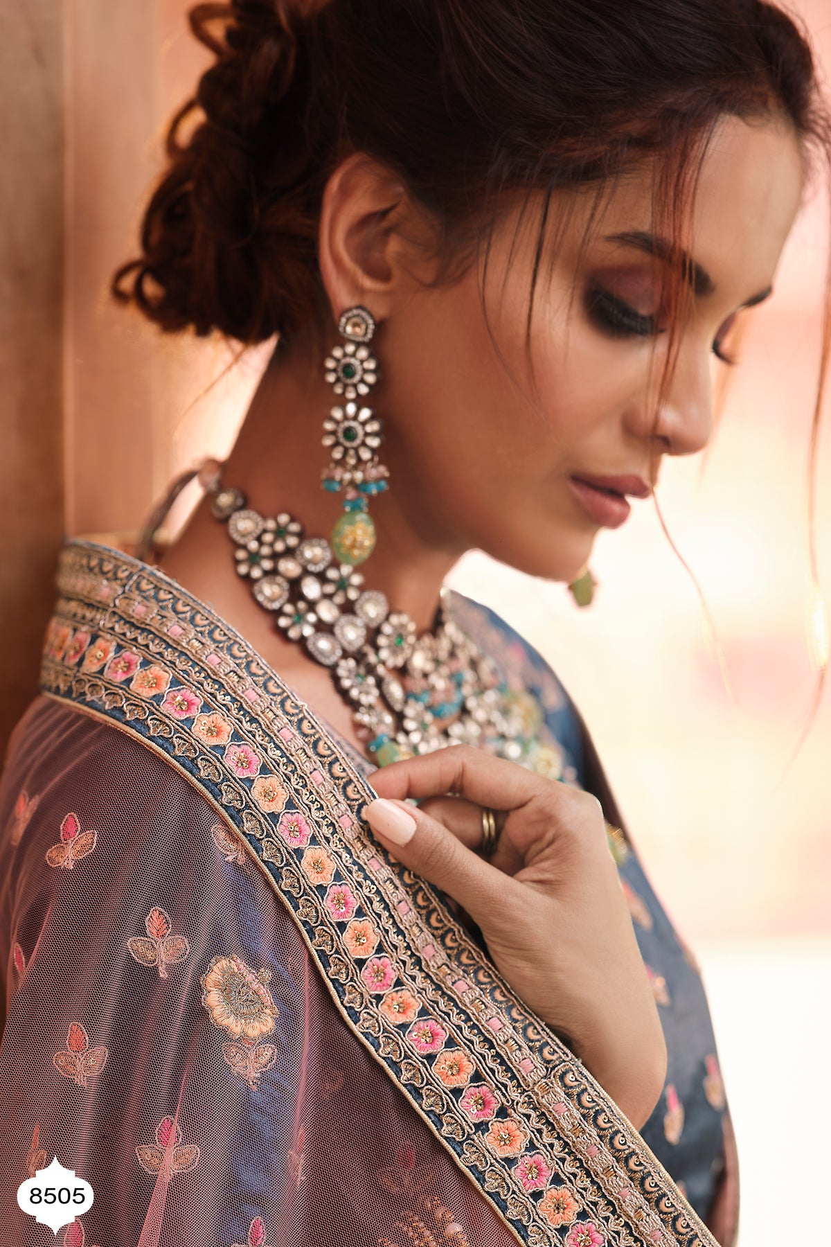 beautiful navy blue designer lehenga for Stylish Looks buy It Now - Joshindia