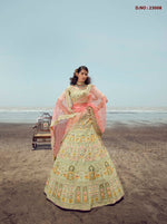Latest Designer Pista Green Color Lehenga Choli For Woman - Joshindia