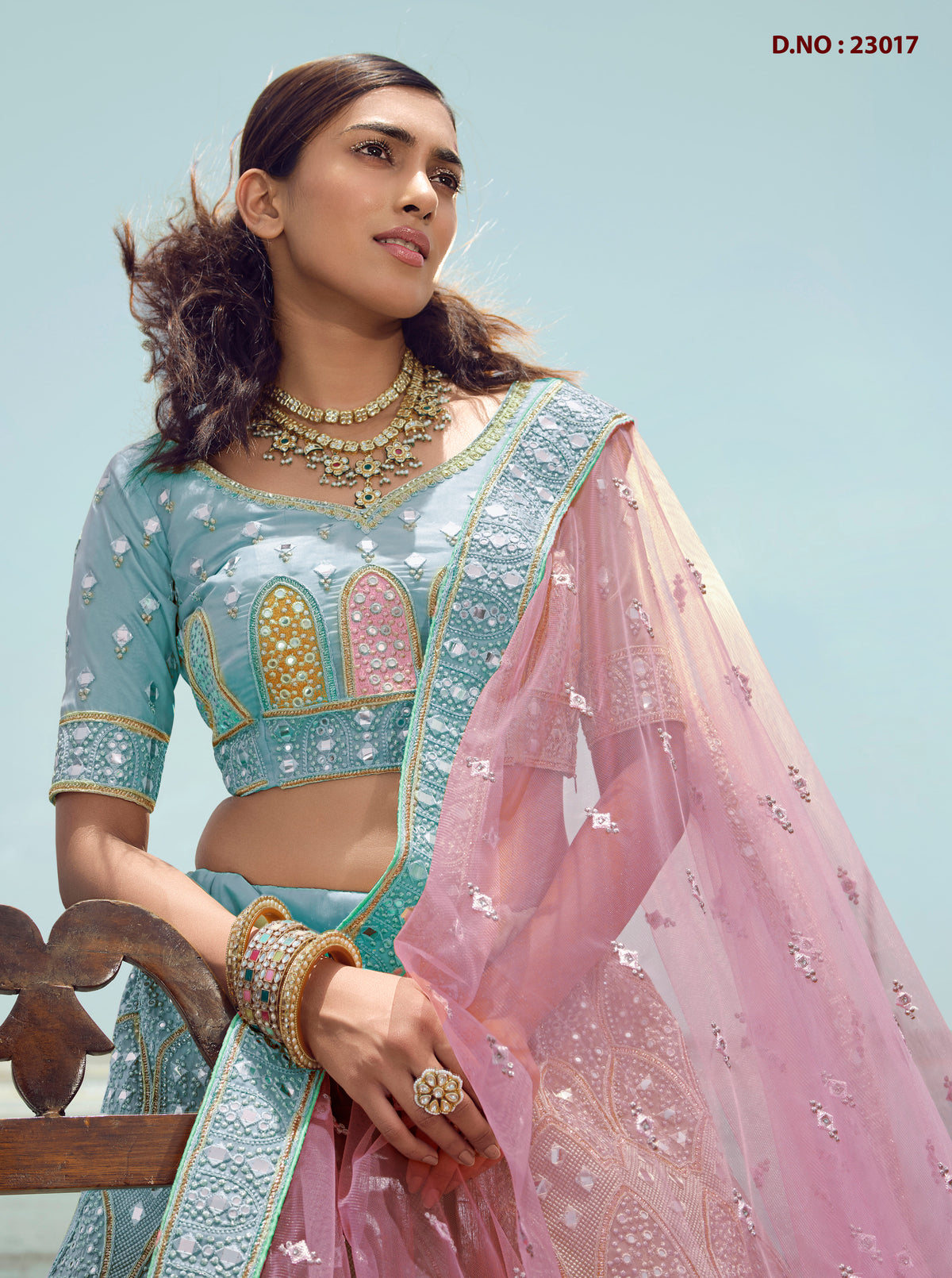 Turquoise Color Lehenga Choli For Woman Buy Now - Joshindia