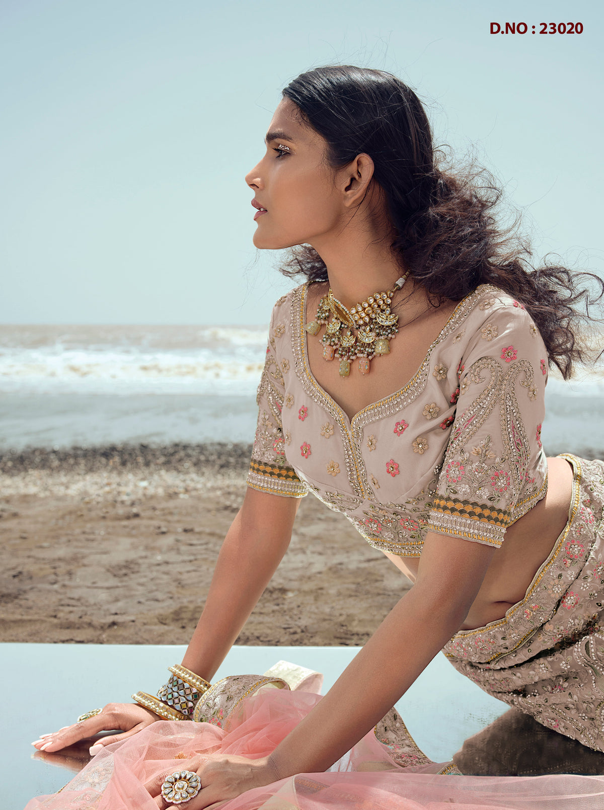 Latest Designer Beige Color Lehenga Choli For Woman - Joshindia