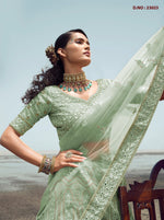 New Designer Green Color Lehenga Choli For Woman - Joshindia