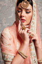 Beautiful beige color heavy designer lehenga choli for wedding - Joshindia