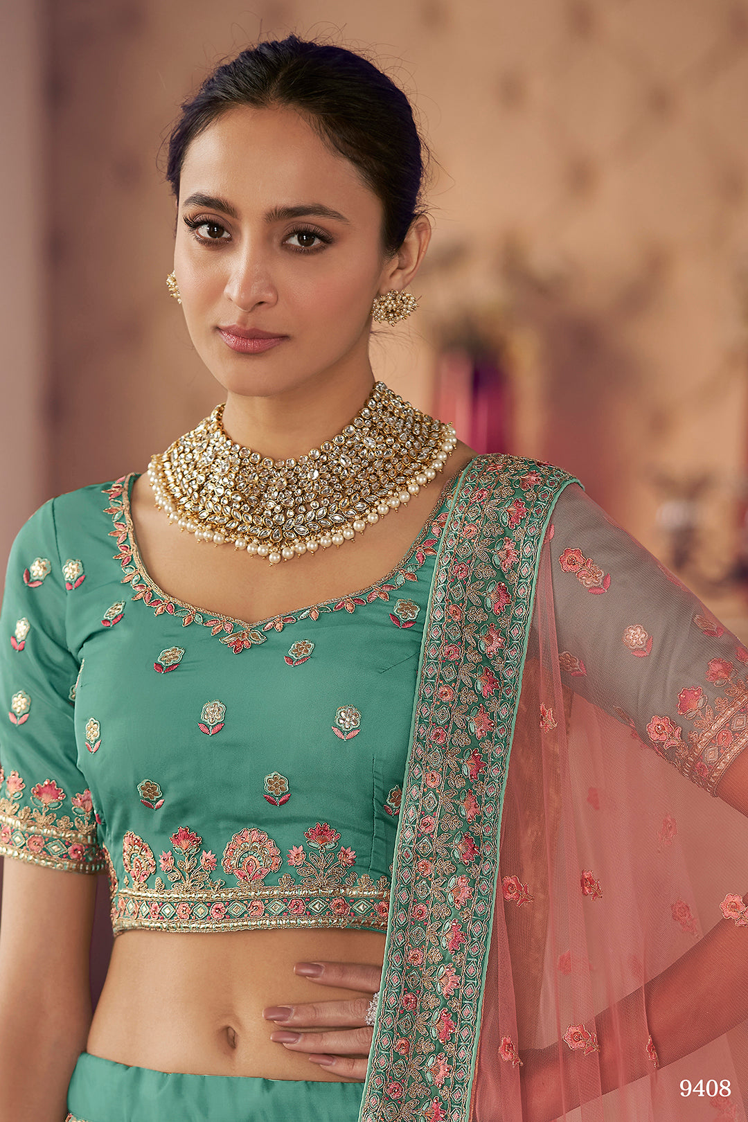 Trendy Turquoise Designer Lehenga Choli Buy Now - Joshindia