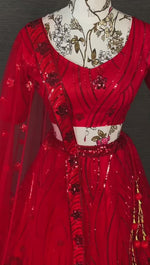 Latest Red Color Designer Lehenga Choli At Affordable Price