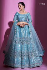 Fantastic Firozi Color Designer Lehenga Choli Buy Now - Joshindia