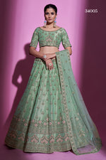 Pretty Pista Green Color Designer Lehenga Choli Buy Now - Joshindia