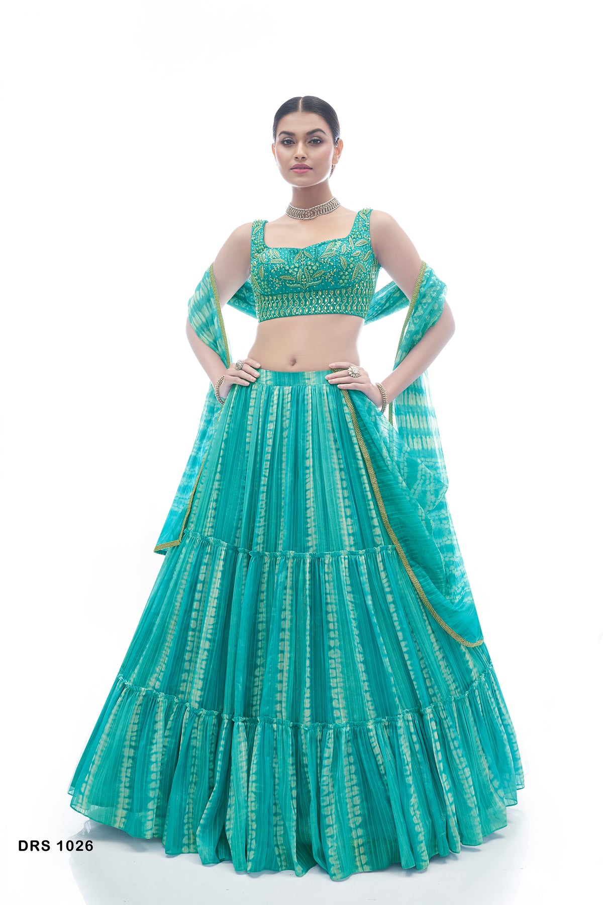 Trending Sea Green Color Lehenga Choli For Wedding - Joshindia