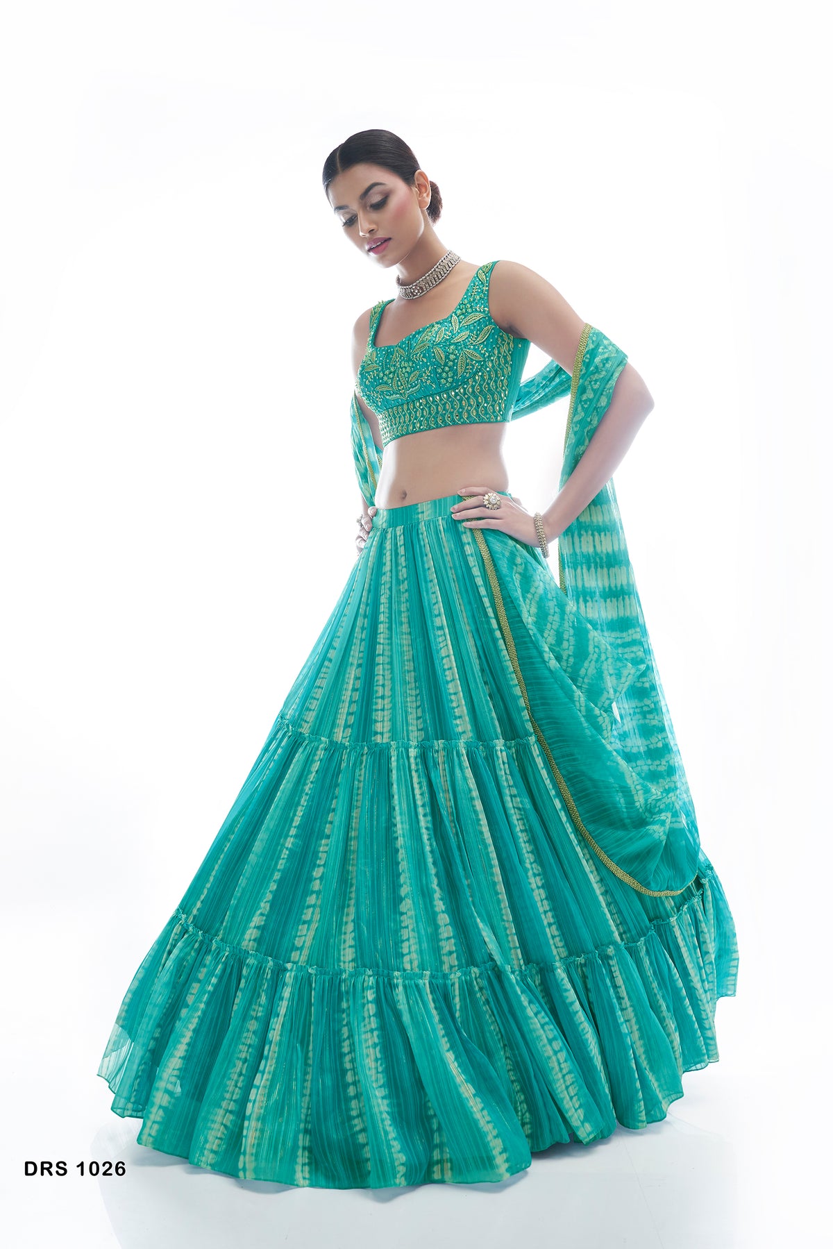 Trending Sea Green Color Lehenga Choli For Wedding - Joshindia