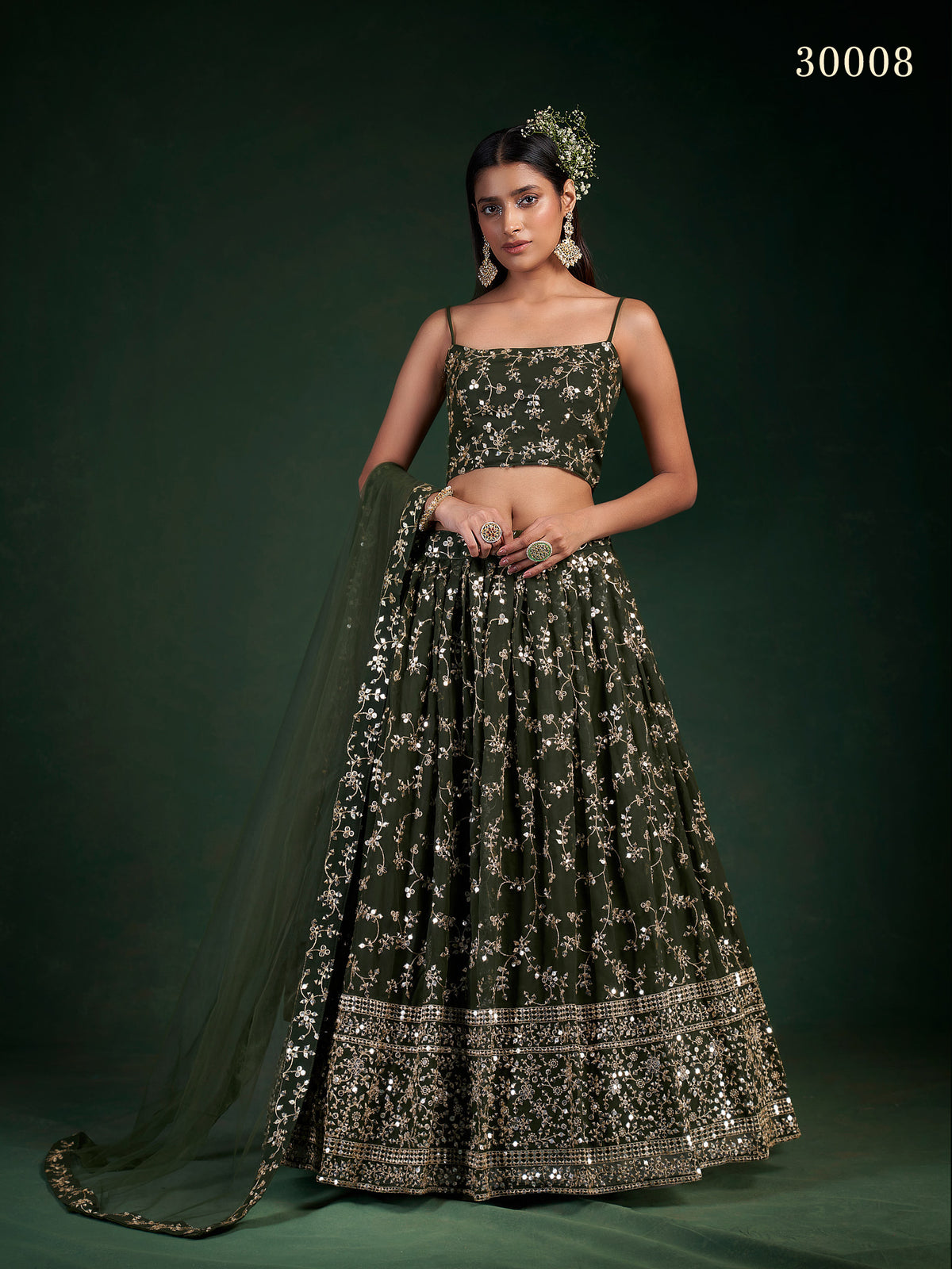 Dazzling Green Color Designer Lehenga Choli Buy Now - Joshindia