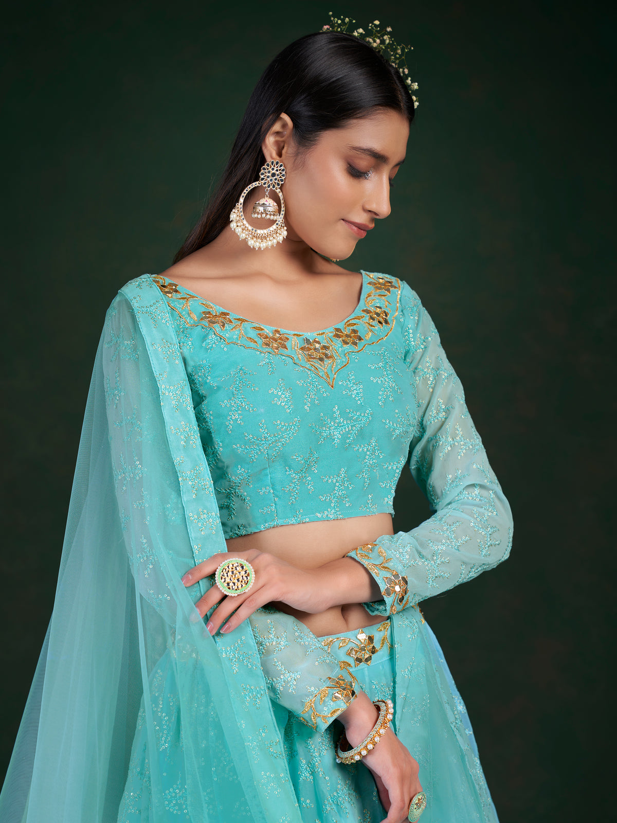 Fabulous Blue Color Designer Lehenga Choli Buy Now - Joshindia