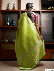 buy beautiful yellow color banarasi jacquard saree online - Joshindia