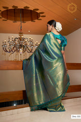 green color silk saree - Joshindia