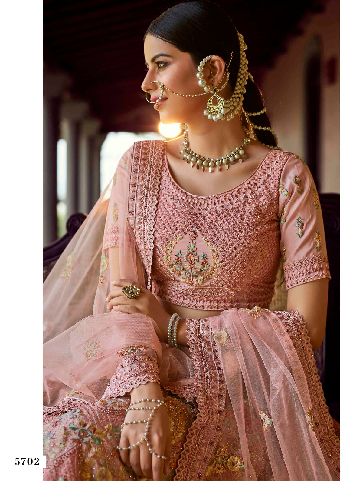 Trending peach color designer lehenga choli buy now - Joshindia