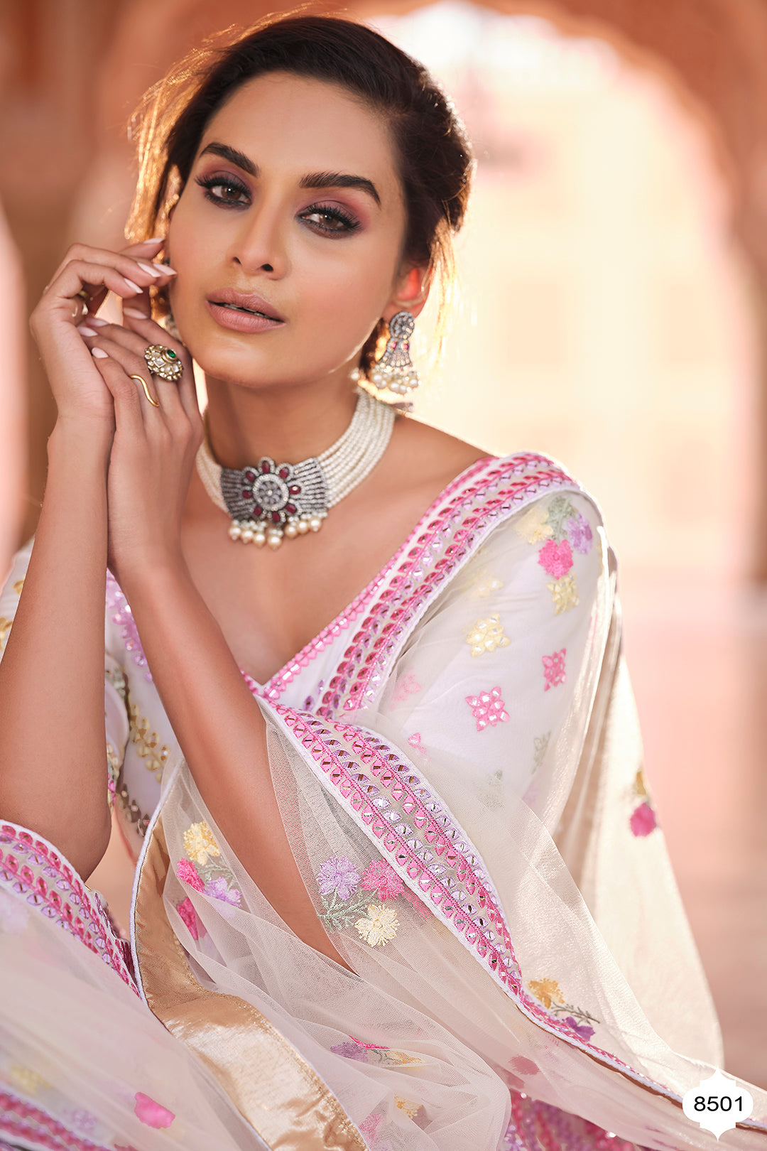 White Color Latest Designer Lehenga Choli For Great Looks - Joshindia